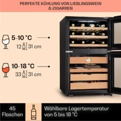 El Dorado 108 Humidor & Weinkühlschrank Touch 108L LED 14 El Dorado 108 Humidor & Weinkühlschrank Touch 108L LED -Optimal Küchengeräte Geschäft 10041277 de 0004 logo