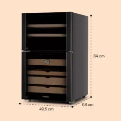 El Dorado 108 Humidor & Weinkühlschrank Touch 108L LED 18 El Dorado 108 Humidor & Weinkühlschrank Touch 108L LED -Optimal Küchengeräte Geschäft 10041277 yy 0008 dimensions