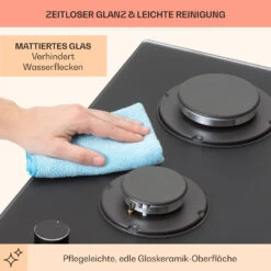 Firetale Gaskochfeld 2-flammig Aluminium-Brenner Erdgas/Propangas Inkl. Schlauch Und Druckminderer -Optimal Küchengeräte Geschäft 10041298 de 0007 usp