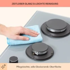 Firetale Gaskochfeld 2-flammig Aluminium-Brenner Erdgas/Propangas Inkl. Schlauch Und Druckminderer -Optimal Küchengeräte Geschäft 10041301 de 0007 usp