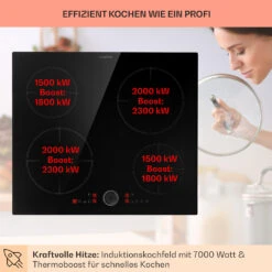 Magnichef 4 Einbaukochfeld Induktion 4 Zonen 7000W Glaskeramik 13 Magnichef 4 Einbaukochfeld Induktion 4 Zonen 7000W Glaskeramik -Optimal Küchengeräte Geschäft 10041380 de 0003 usp