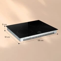 Magnichef 4 Einbaukochfeld Induktion 4 Zonen 7000W Glaskeramik 19 Magnichef 4 Einbaukochfeld Induktion 4 Zonen 7000W Glaskeramik -Optimal Küchengeräte Geschäft 10041380 yy 0009 dimensions