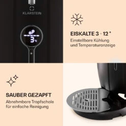 Passau Bierzapfanlage 6 L Universalfässer Druckluftpumpe 3 - 12 °C 65 W -Optimal Küchengeräte Geschäft 10041520 de 0004 logo