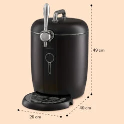 Passau Bierzapfanlage 6 L Universalfässer Druckluftpumpe 3 - 12 °C 65 W -Optimal Küchengeräte Geschäft 10041520 yy 0008 dimensions