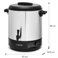 Abbey 25 Einkochautomat Getränkespender 25L 100°C 180min Edelstahl -Optimal Küchengeräte Geschäft 10041838 yy 0008 dimensions