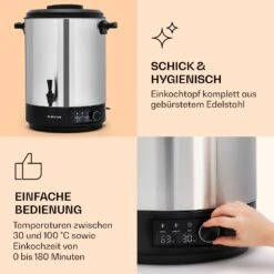 Abbey 40 Einkochautomat Getränkespender 40L 100°C 180min Edelstahl -Optimal Küchengeräte Geschäft 10041839 de 0004 logo