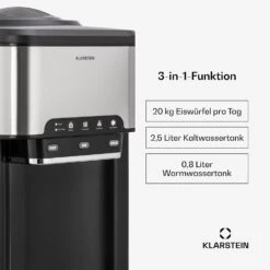 Aqueous Eiswürfelmaschine 3-in-1: Eiswürfel, Wasserspender: Heiß & Kalt 20 Kg/24h 9 Aqueous Eiswürfelmaschine 3-in-1: Eiswürfel, Wasserspender: Heiß & Kalt 20 Kg/24h -Optimal Küchengeräte Geschäft 10041845 de 0002 usp