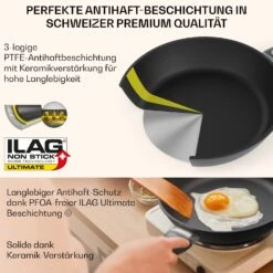 Noto Endurance Bratpfanne Ø20 Cm Geschmiedetes Aluminium Abnehmbarer Griff -Optimal Küchengeräte Geschäft 10045001 de 0006 usp