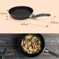 Noto Endurance Bratpfanne Ø24 Cm Geschmiedetes Aluminium Abnehmbarer Griff 19 Noto Endurance Bratpfanne Ø24 Cm Geschmiedetes Aluminium Abnehmbarer Griff -Optimal Küchengeräte Geschäft 10045002 yy 0009 dimensions