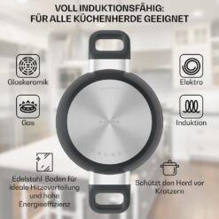 Noto Endurance Kochtopf Ø20cm Geschmiedetes Aluminium Deckel Induktion PTFE-Antihaftbeschichtung 14 Noto Endurance Kochtopf Ø20cm Geschmiedetes Aluminium Deckel Induktion PTFE-Antihaftbeschichtung -Optimal Küchengeräte Geschäft 10045006 de 0004 usp