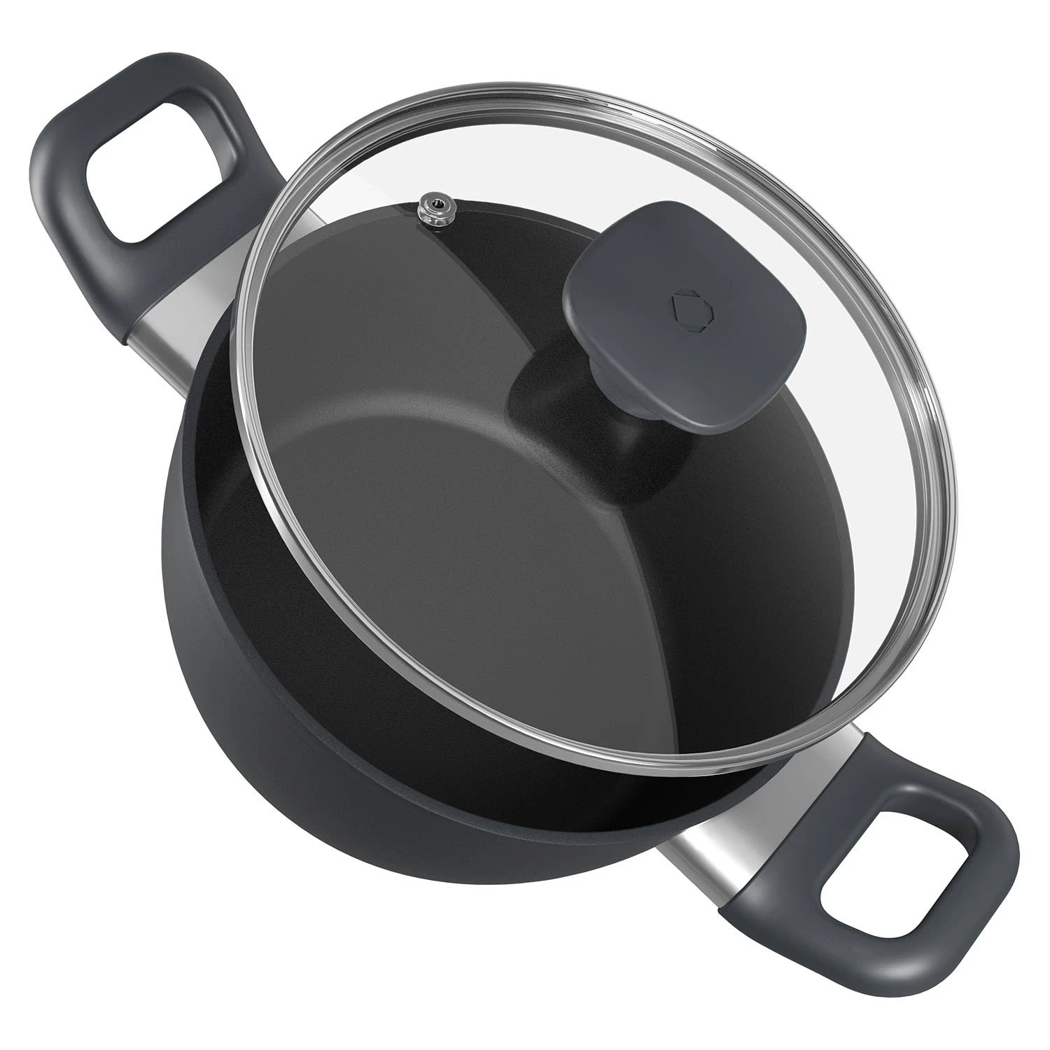 Noto Endurance Kochtopf Ø20cm Geschmiedetes Aluminium Deckel Induktion PTFE-Antihaftbeschichtung 3 Noto Endurance Kochtopf Ø20cm Geschmiedetes Aluminium Deckel Induktion PTFE-Antihaftbeschichtung