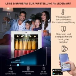 Coachella 50 Weinkühlschrank 47 Liter WiFi-Funktion Hintergrundbeleuchtung Edelstahl 12 Coachella 50 Weinkühlschrank 47 Liter WiFi-Funktion Hintergrundbeleuchtung Edelstahl -Optimal Küchengeräte Geschäft 10045041 de 0003 usp