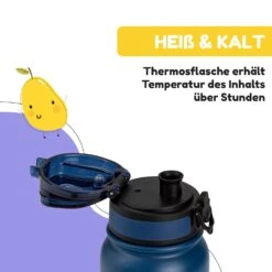 Wakaba Thermosflasche 550 Ml Edelstahl Tritan BPA-frei -Optimal Küchengeräte Geschäft 10045262 de 0005 usp