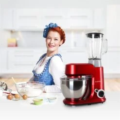 Carina Rossa Set 800W Küchenmaschine Plus 1,5L Blender Krug -Optimal Küchengeräte Geschäft 60000778 yy 0003 titel enie SET Carina Rossa Kuechenmaschine 800W Mixer