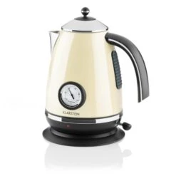 Aquavita Frühstücksset Creme Wasserkocher Toaster Creme -Optimal Küchengeräte Geschäft 60001826 yy 0005 front Klarstein Aquavita Chalet Wasserkocher creme reedit v2