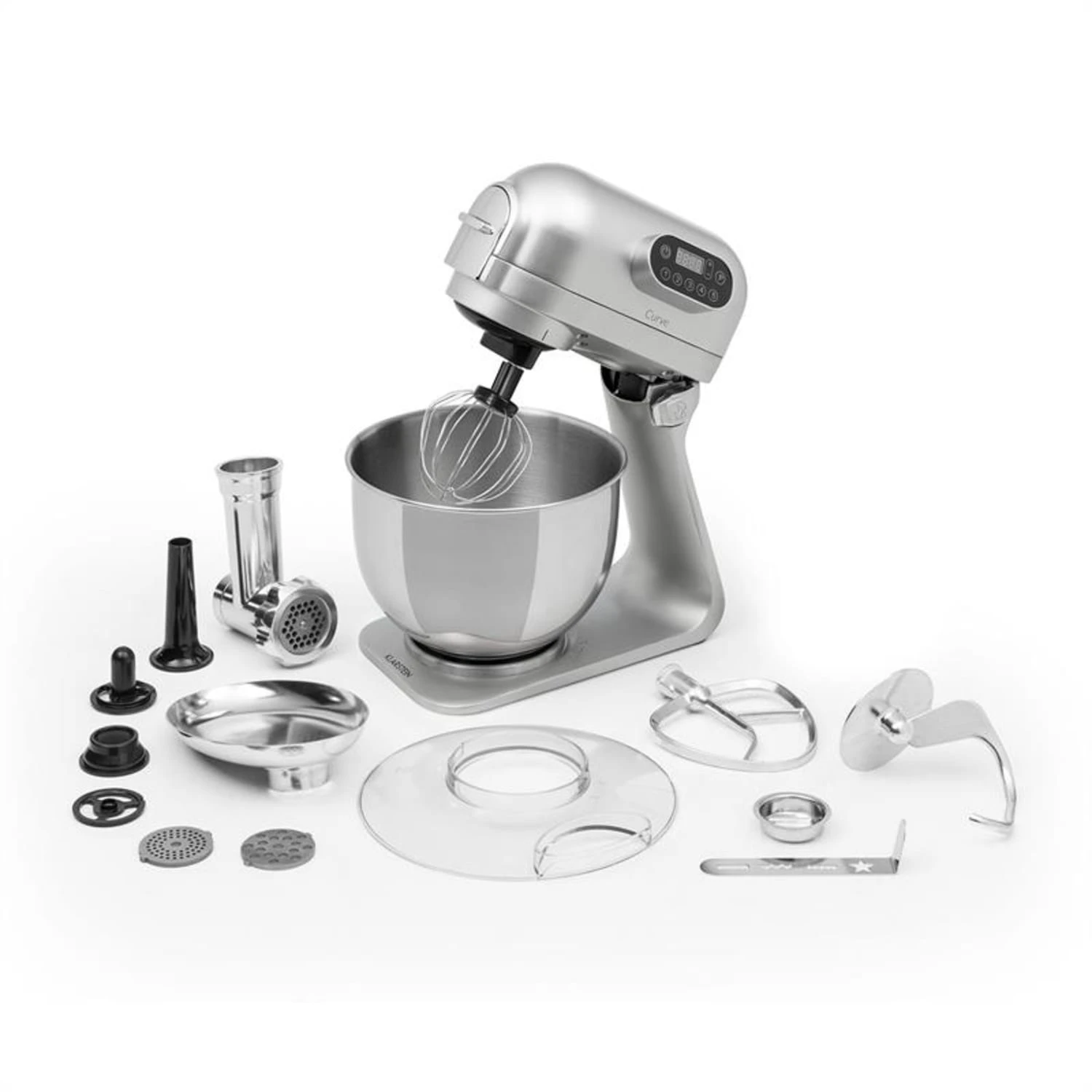 Curve Plus Küchenmaschinen-Set | 5l | 4-in-1 Fleischwolf | Silber 3 Curve Plus Küchenmaschinen-Set | 5l | 4-in-1 Fleischwolf | Silber