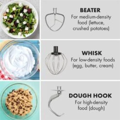 Curve Plus Küchenmaschinen-Set | 5l | 4-in-1 Fleischwolf | Silber 18 Curve Plus Küchenmaschinen-Set | 5l | 4-in-1 Fleischwolf | Silber -Optimal Küchengeräte Geschäft 60002330 yy 0007 logo Klarstein Curve Plus Kuechenmaschinen Set silber