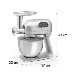 Curve Plus Küchenmaschinen-Set | 5l | 4-in-1 Fleischwolf | Silber 21 Curve Plus Küchenmaschinen-Set | 5l | 4-in-1 Fleischwolf | Silber -Optimal Küchengeräte Geschäft 60002330 yy 0012 logo Klarstein Curve Plus Kuechenmaschinen Set silber