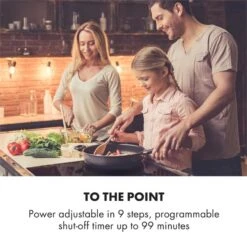 Kalahari Delicatessa Einbau-Ofen-Set Induktion 7000W 68Ltr Schwarz Edelstahl -Optimal Küchengeräte Geschäft 60002585 yy 0007 logo Klarstein Delicatessa 60 Einbaukochfeld schwarz