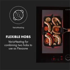 Kalahari Delicatessa Einbau-Ofen-Set Induktion 7000W 68Ltr Schwarz Edelstahl -Optimal Küchengeräte Geschäft 60002585 yy 0008 logo Klarstein Delicatessa 60 Einbaukochfeld schwarz