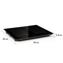 Kalahari Delicatessa Einbau-Ofen-Set Induktion 7000W 68Ltr Schwarz Edelstahl -Optimal Küchengeräte Geschäft 60002585 yy 0012 logo Klarstein Delicatessa 60 Einbaukochfeld schwarz