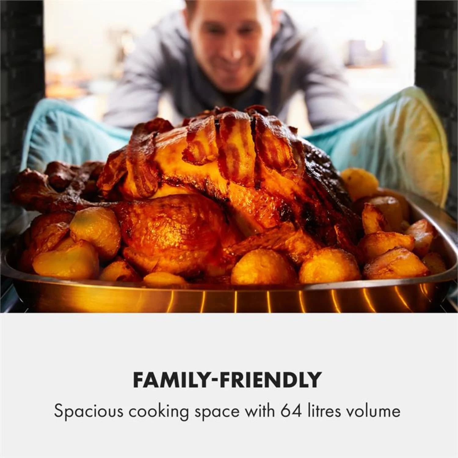 Gusteau Delicatessa Einbau-Ofen-Set Induktion 7000W Schwarz Edelstahl 7 Gusteau Delicatessa Einbau-Ofen-Set Induktion 7000W Schwarz Edelstahl – Bild 5