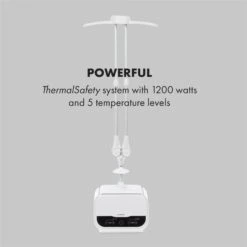 ShirtButler Pro Automatisches Trocknersystem Hemd & Hose 1200 W 2-in-1 70 °C Timer Weiß -Optimal Küchengeräte Geschäft 60002669 yy 0007 logo Klarstein ShirtButler Pro Trocknersystem weiss